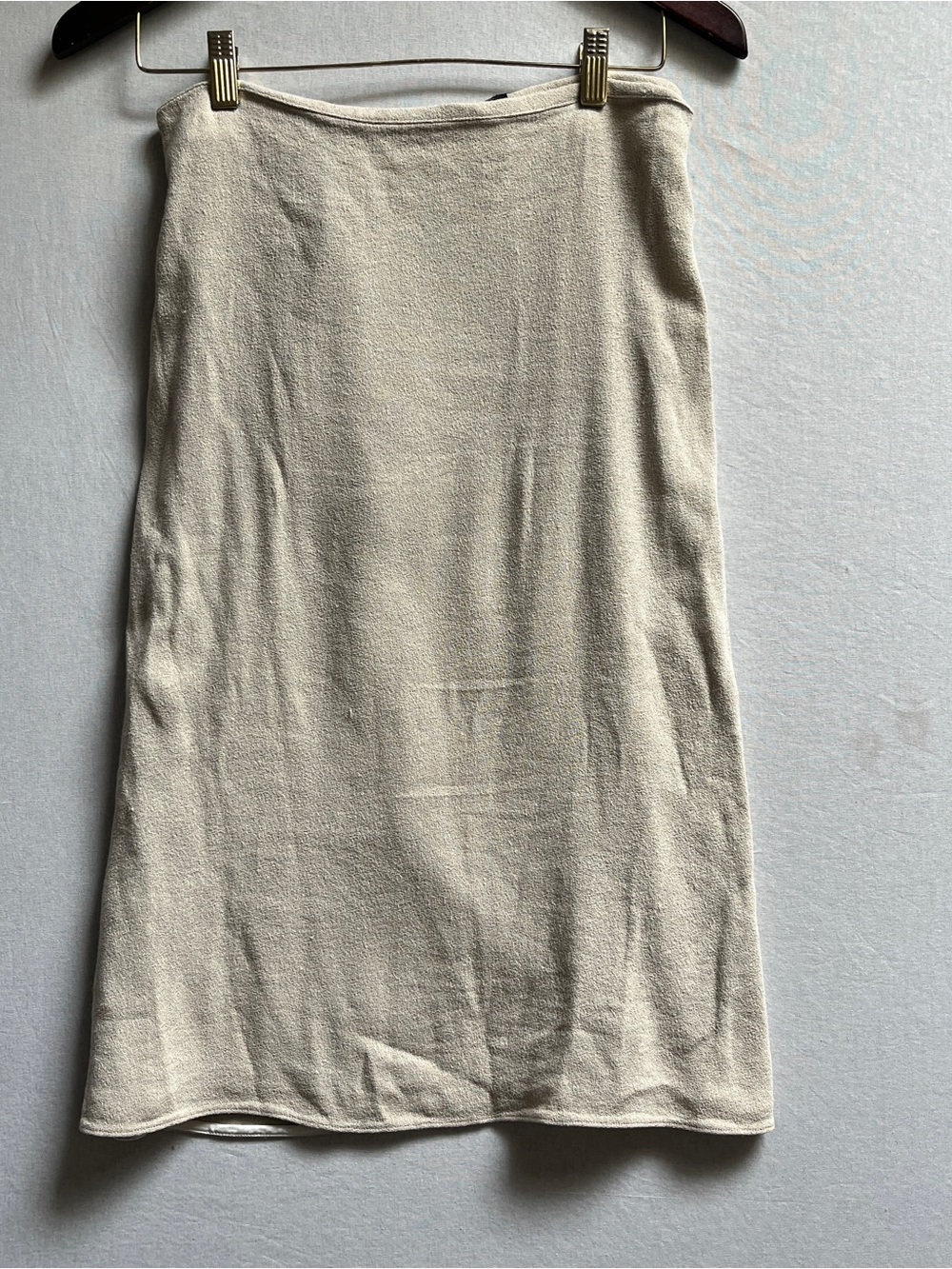 Judith and Charles Linen Blend Wrap Knit Pencil Skirt Size 10